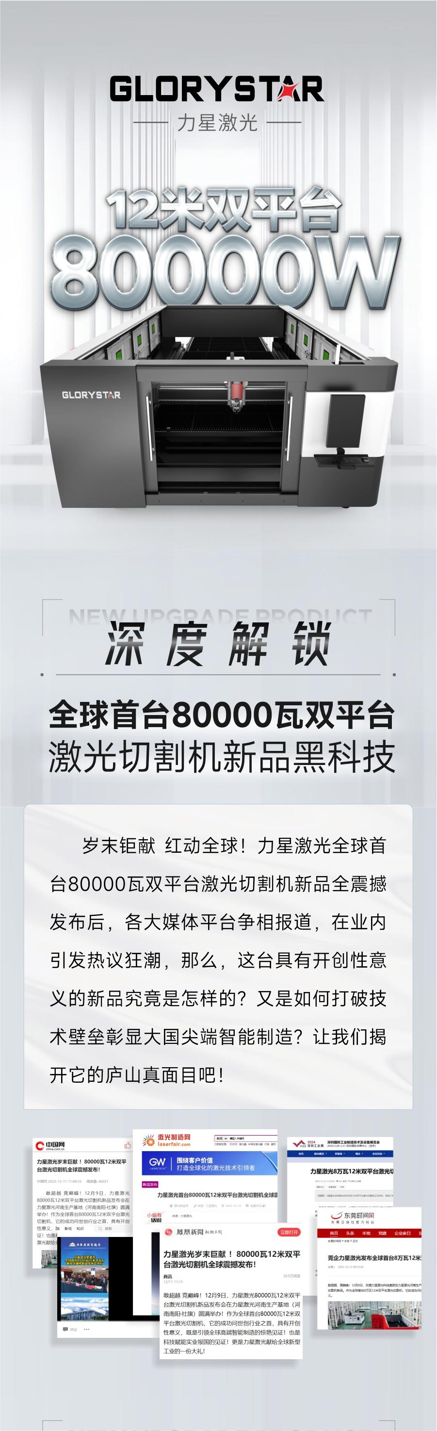 深度解鎖：全球首臺80000瓦雙平臺激光切割機新品黑科技！