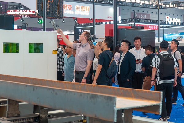 NS-12020H 型鋼激光二次加工自動化線首發(fā)成功，火爆熱銷！