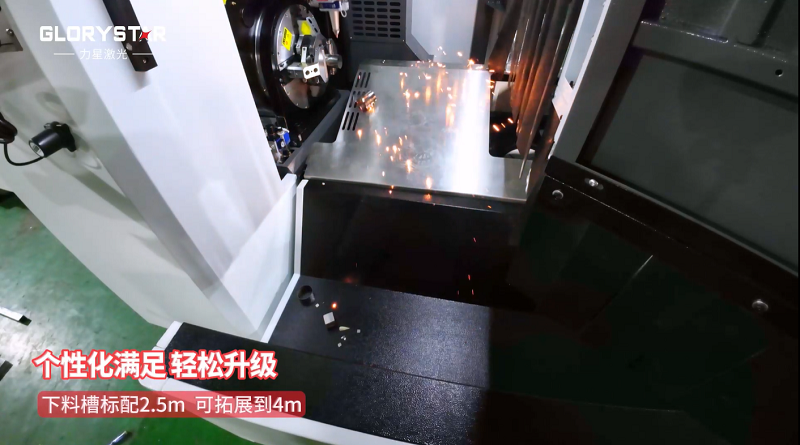 有精度！有速度！VS6012TG雙卡盤光纖激光管材切割機