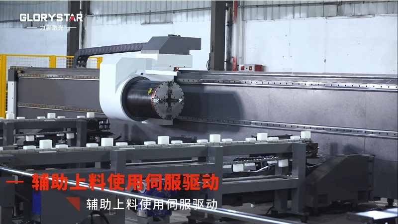 力星激光三卡盤重型管材切割機：精準高效，突破極限！