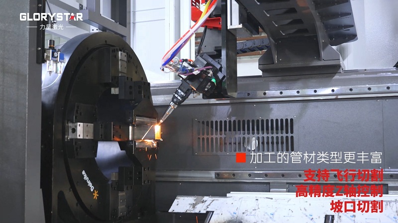 力星激光三卡盤重型管材切割機：精準高效，突破極限！