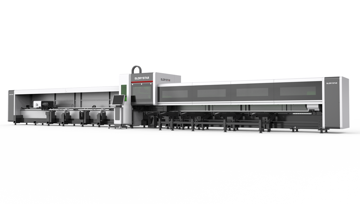 NS??三卡盤光纖激光管材切割機