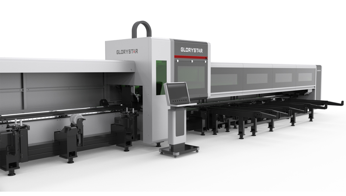 力星激光NS-HG SERIES三卡盤光纖激光管材切割機——實現零尾料切割的材料成本節(jié)省利器！